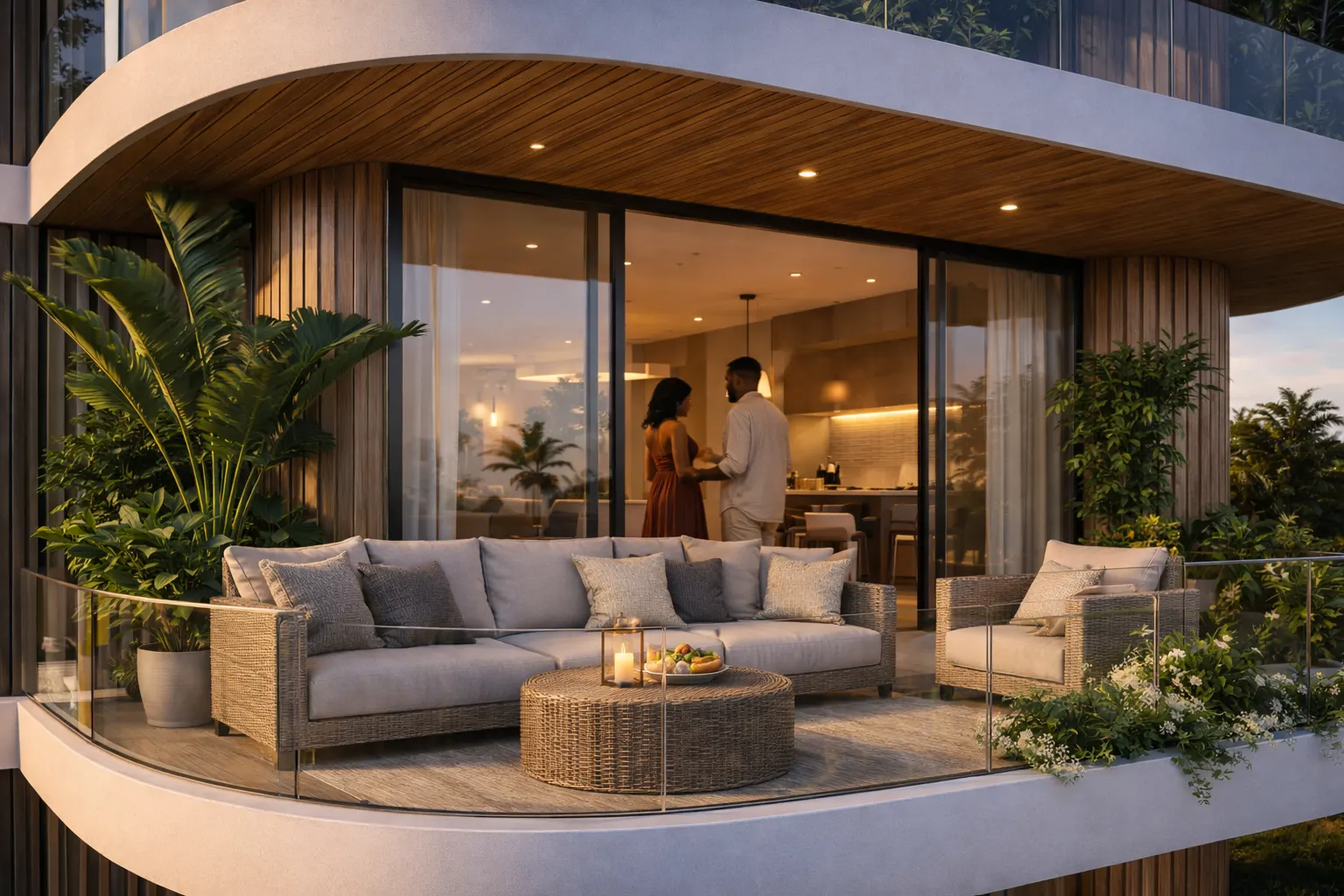 Garden terrace lounge